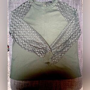 SOLD Waffle knit blouse